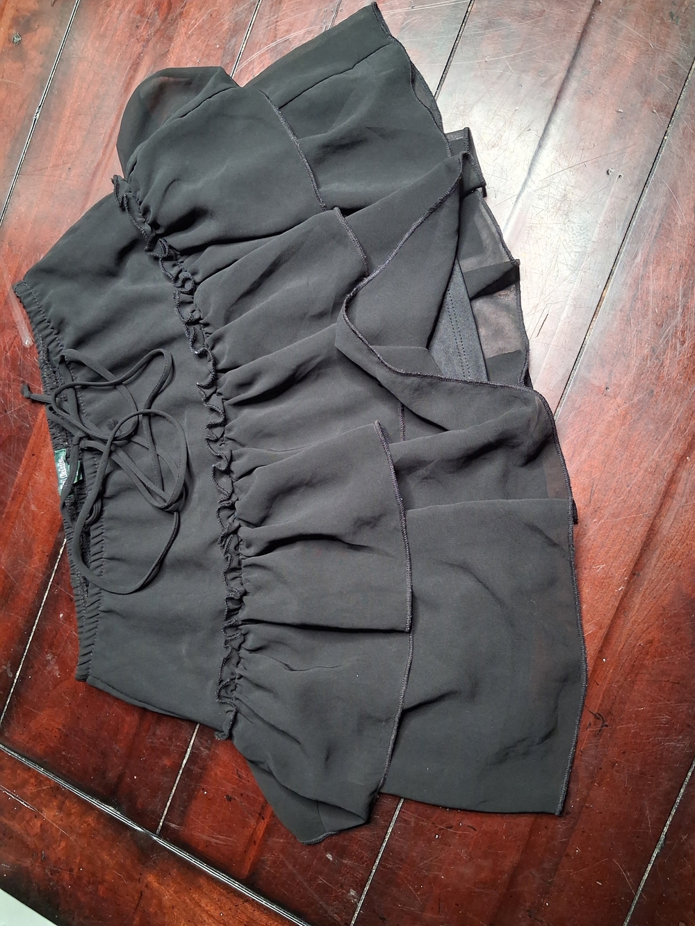 wild fable Black Smocked Mini Skirt